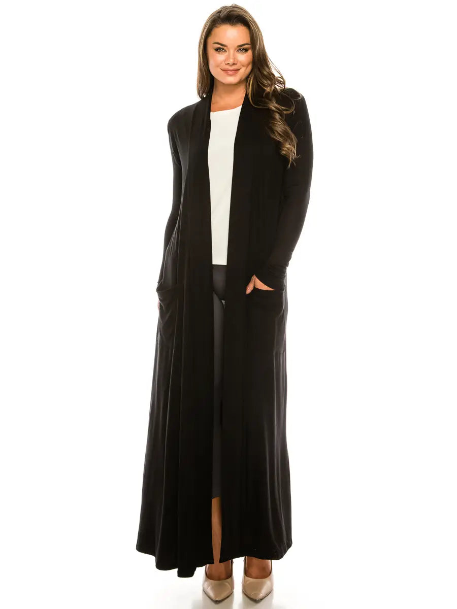 PRE-ORDER: Long Maxi Cardigan with Side Pockets